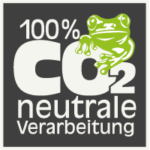 label co2 neutrale verarbeitung